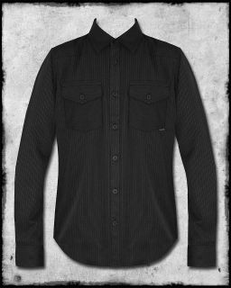 SULLEN CLOTHING EDGE MENS LONG SLEEVE L/S STRIPED WOVEN BUTTON UP 