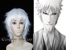 bleach hollow kurosaki ichigo white cosplay wig wig014
