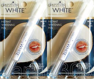Newly listed 2x Teeth Whitening Pens Professional Strength Dazzling 