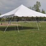 20x20 White Pole Tent New Economy Line Party Tents Wedding Event 