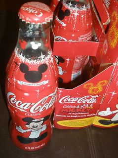coca cola celebration mickey 75 inspearations 8oz bottle rare