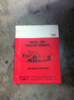   339F Tractor Scraper Factory Shop Service Repair Manual REAL DEAL