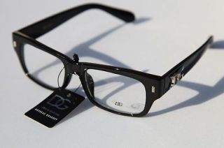   Clear lens DG fashion eyewear RX sun Glasses black NERD Smart looking
