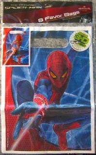 MARVEL THE AMAZING SPIDER MAN TREAT BAGS BIRTHDAY PARTY FAVORS TOTE 