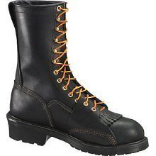 Thorogood 804 6370 Logger or Lineman Safety Toe Work Boots 8 W USA NEW