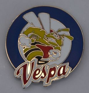 vespa wasp target mod scooter quality enamel pin badge from
