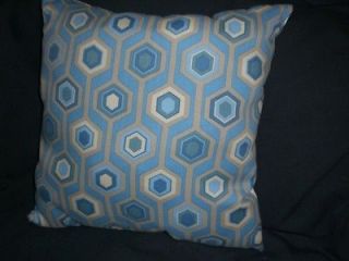new handmade decorative waverly fabric throw pillow w visual geometric