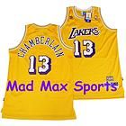 WILT CHAMBERLAIN Los Angeles LAKERS Home Gold HWC Throw