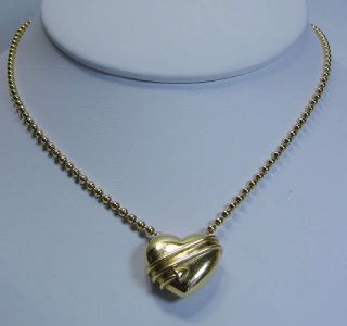 Authentic Tiffany&Co Heart Arrow Necklace Designer Signed Jewelry with 