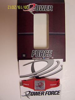 power force bracelet brand new red medium 