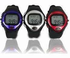 Watch Pulse Heart Rate Monitor Sports Alarm Fitness Red Blue Black
