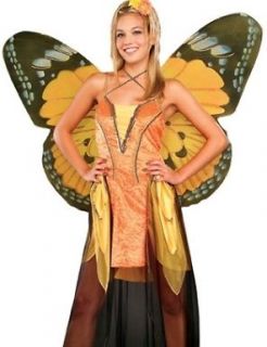 Womens Costume Adult Butterfly Fairy Outfit Dress+Wings
