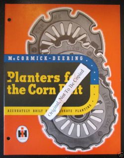 international harvester planters for corn belt brochure 