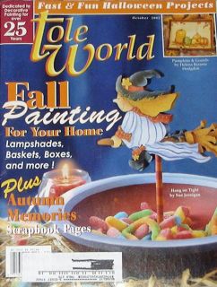 tole world october 2002 back issue painting pattern book time