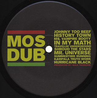 MOS DEF Mos Dub LP NEW VINYL Max Tannone Jaydiohead Lee Perry King 
