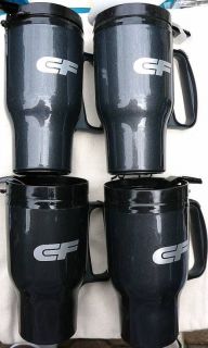 lot of 2 cf consolidated freightways thermal mugs new time