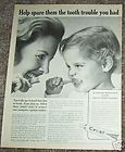 1961 ad crest toothpaste little girl brushing teeth enlarge buy