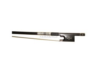 For Sale Top Braided Carbon Fiber 4/4 Violin Bow, Fluer de lys Inlay 