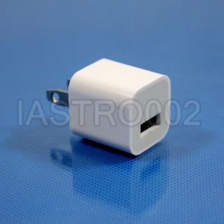   White Small USB Wall Charger for Apple iPod Touch 2 3 32GB 16GB 8GB 4G