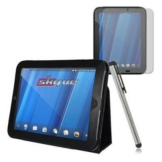   Leather Case+Screen Protector Stylus For HP Touchpad Tab 9.7in Wi fi