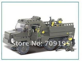 army truck compatible with lego assembly block toy from china