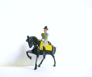   Lead Toy Soldier Calvary Officer Mounted Horse Antique Figure Damaged