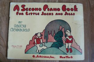 Vintage Childrens Piano Lesson Jack & Jills 1945 Retro songs and 
