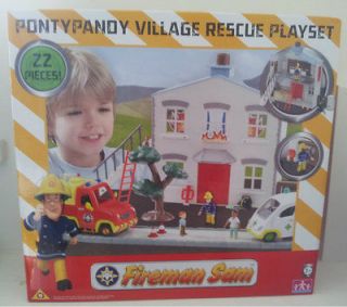 Fireman Sam Pontypandy Village Rescue Playset with Ambulance and 