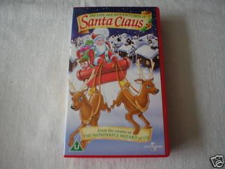 new vhs pal video the life adventures of santa claus  6 43 