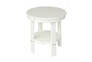 POLY WOOD ROUND END TABLE 22 IN. ROUND X 22. IN. HIGH NEW IN 