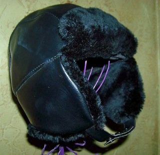 NWOT Broner Size Medium Black Trooper Trapper Bomber Winter Hat