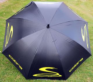   Single Canopy 54 Staff Golf Umbrella w/ Auto Open BLACK   RETAIL $40