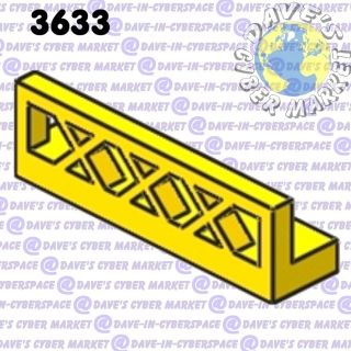 lego 5 x yellow half lattice fence panels 3633 time