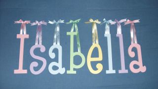 10 size Painted Wood Wall Letters $7 shipping, Wooden Name Nursery 