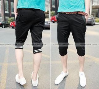 New Fashion Men Shorts Casual Trend Trousers Harem Cropped Pants 3 