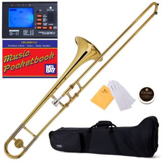 new mendini gold laquer band bb slide trombone+ $ 39