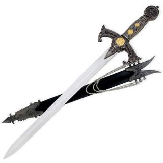 NEW! 22 Engraved Knights Templar Sword w/ Sheath