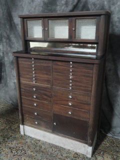 beautiful rare antique mahogany dental cabinet cupboard time left $