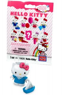 Mega Bloks   Hello Kitty   Blind Pack 1   Blue outfit with Blue Boat 