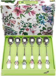 portmeirion botanic garden cutlery 6 tea spoons bnib from united
