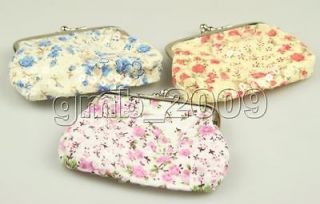 Wholesale Beautiful 3pcs flower style handbag/clutch coin purse