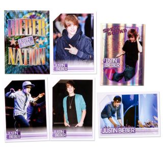 JUSTIN BIEBER TRADING CARDS STICKER BIRTHDAY PARTY FAVOR GIFT GAMES 