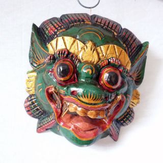 wooden monkey mask of barong hand carved in bali new  13 61 