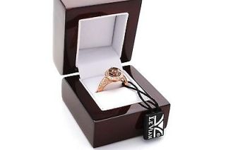 LEVIAN 2.96 ct Chocolate Diamond Solitaire Engagement Ring 18K Rose 