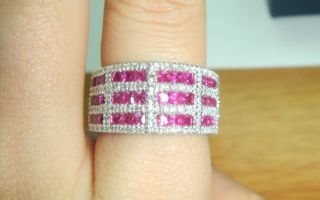 le vian ruby and diamond band ring retail $ 2750