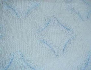 feather design pattern quilt w baby blue 920e 5 time