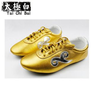 TaiChi Bai Cloud professional Wushu KungFu training leather shoes sz34 
