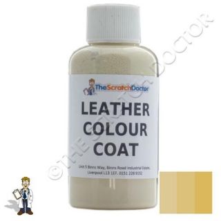 CREAM Leather Colour Coat Dye for TOYOTA. Repair & Restore Colourant 