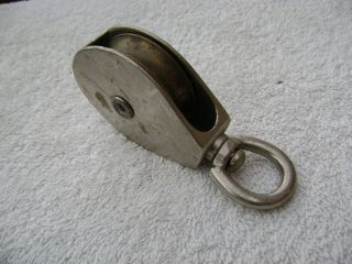 inch steel brass pulley block boat ship tackle time