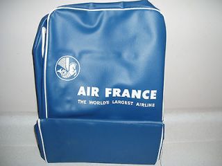 Vintage Air France Bag Carry On Travel Flight Tote Mint Condition 